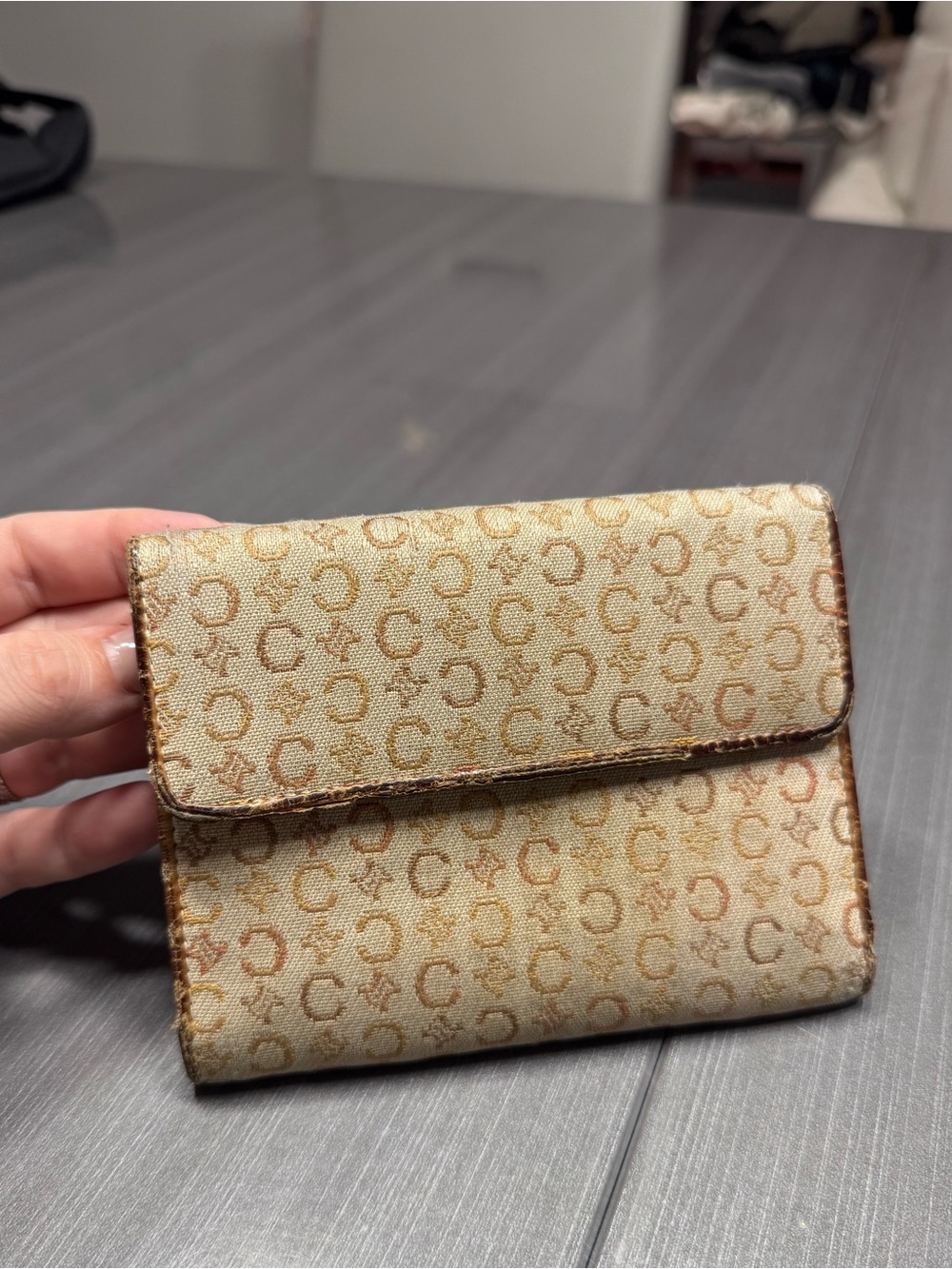 Celine Macadam Canvas Wallet - Vintage